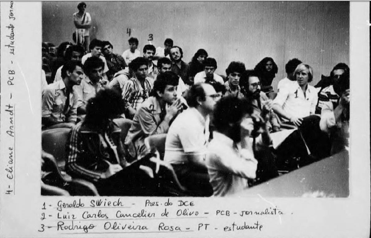 Cancellier foi fichado durante passagem de Prestes pela UFSC - Reprodução