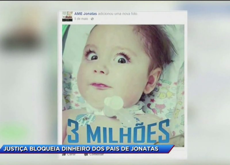 Quando a Justi&ccedil;a determinou bloqueio do dinheiro arrecadado na campanha Ame Jonatas – Foto: Reprodu&ccedil;&atilde;o/NDTV Joinville