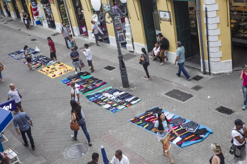 Pris&atilde;o do imigrante africano foi realizada no Centro de Florian&oacute;polis em abril de 2019 – Foto: Marco Santiago/Arquivo/ND