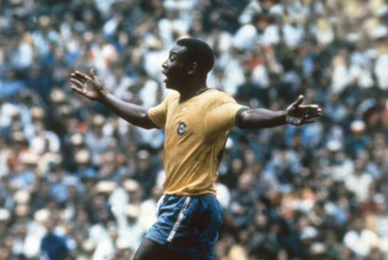 Pelé na Copa do Mundo de 1970, vencida pelo Brasil no México (Reprodução) &#8211; Foto: Reprodução
