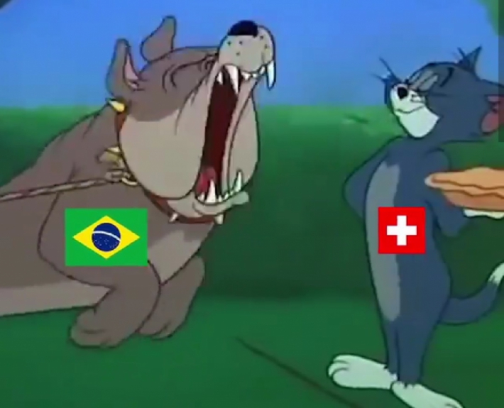 A web não perde tempo e os memes do jogo entre Brasil e Suíça já