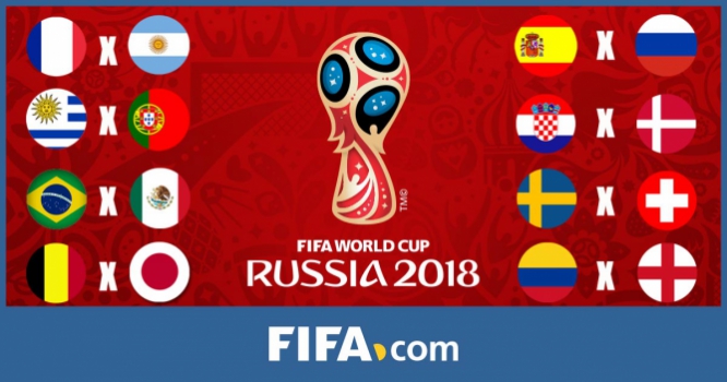 Rússia 2018: Como ficaram as oitavas de final da Copa do Mundo, Noticias