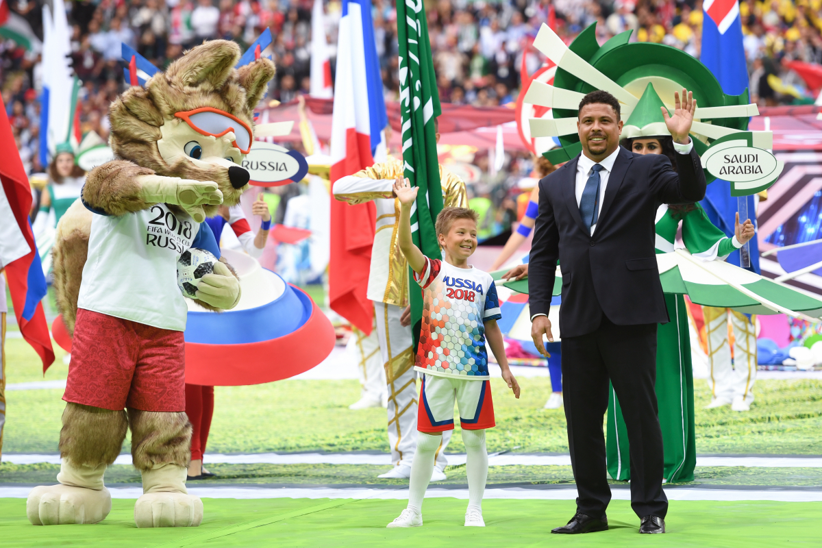 Cerimônia de abertura da Copa do Mundo da Rússia - 14/06/2018 - Futebol -  Fotografia - Folha de S.Paulo