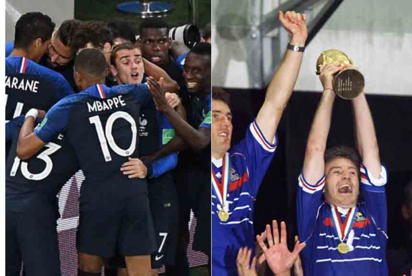 França joga a final de 2018 para tentar repetir o feito da equipe do técnico Deschamps em 1998 (Fotos: AFP)