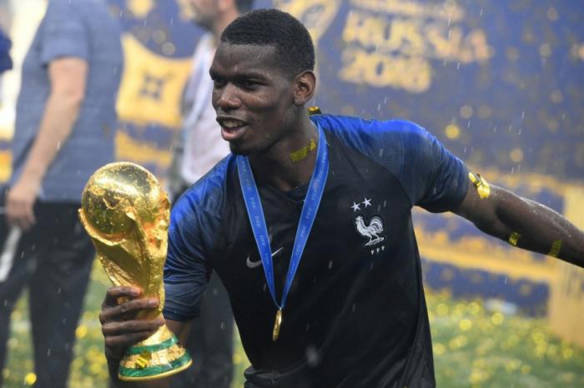 Pogba foi campe&atilde;o em 2018, com direito a gol na final – Foto: Kirill Kudryavtsev/AFP