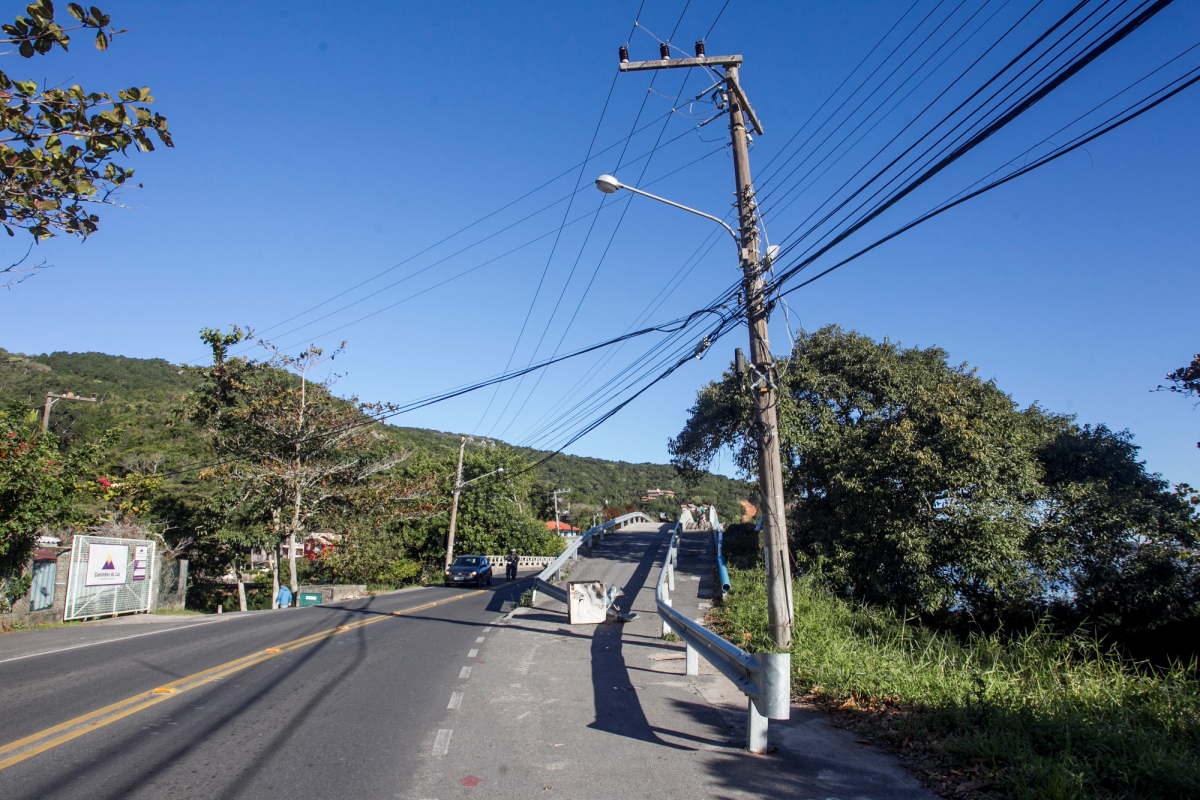 Obra da ponte da Barra da Lagoa foi questionada na Justi&ccedil;a pelo MPF – Foto: Marco Santiago/Arquivo/ND