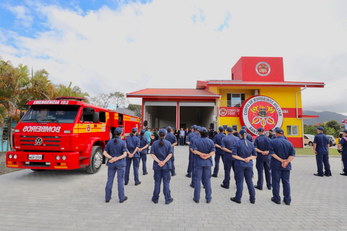 Novo quartel dos bombeiros no Sul da Ilha - Cristiano Andujar / Prefeitura Municipal de Florianópolis