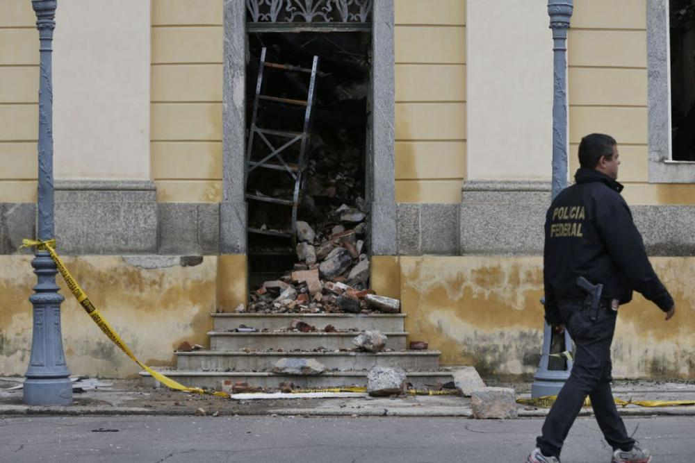Museu Nacional após incêndio - Tânia Rêgo/Agência Brasil