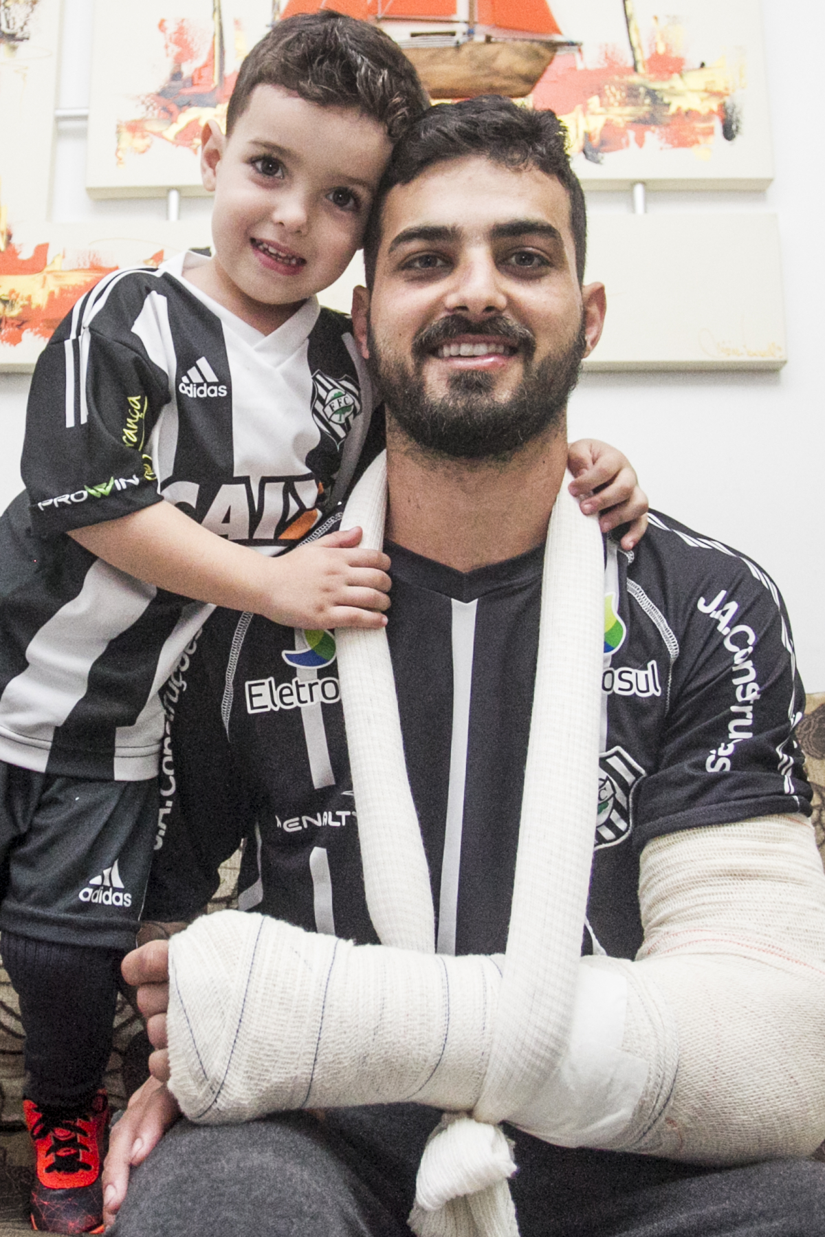 Douglas Cirimbelli, torcedor do Figueirense que já está em casa - Marco Santiago/ND