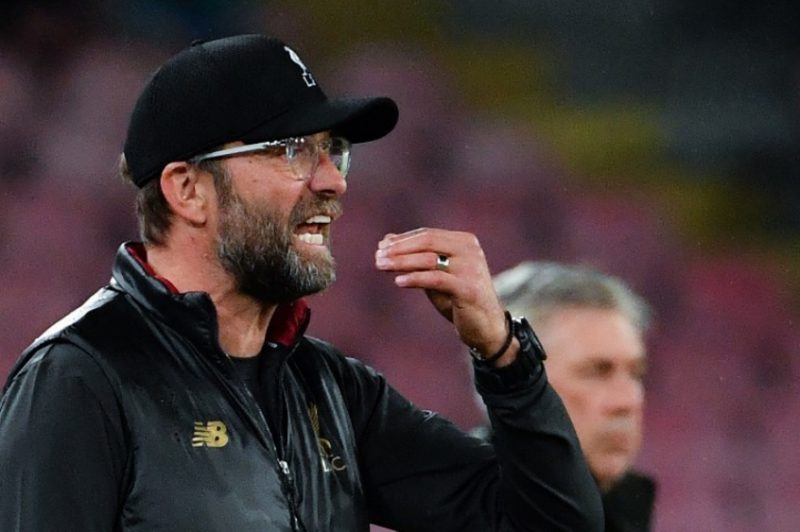 Klopp recebeu bela not&iacute;cia sobre o refor&ccedil;o rec&eacute;m-chegado ao Liverpool (Foto: Alberto Pizzoli/AFP) – Foto: Alberto Pizzoli/AFP