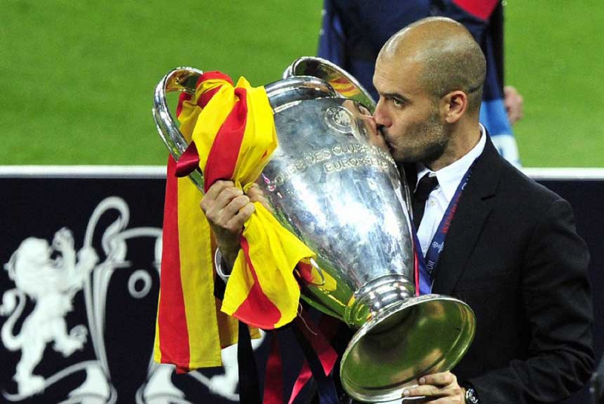Guardiola venceu a Liga dos Campeões pela Barcelona &#8211; Foto: GLYN KIRK / AFP