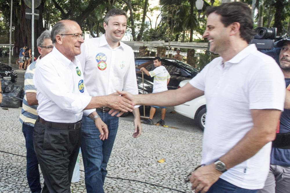 Alckmin e Bornhausen - Marco Santiago/ND