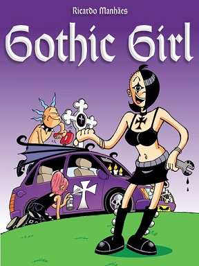 Livro tem 40 páginas coloridas, com aventuras com a personagem gótica - Divulgação/ND