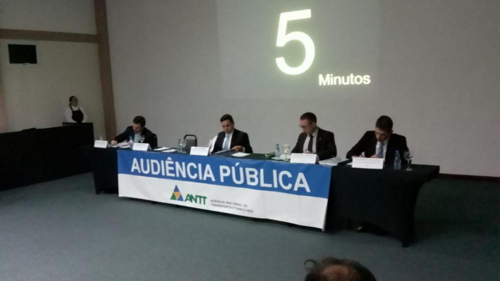 Ao todo, 57 pessoas, gestores públicos ou entidades opinaram na audiência - Divulgação/ANTT/ND