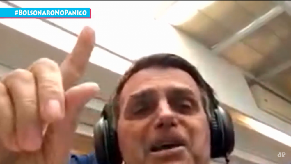 Jair Bolsonaro em entrevista à Jovem Pan - Reprodução/ND