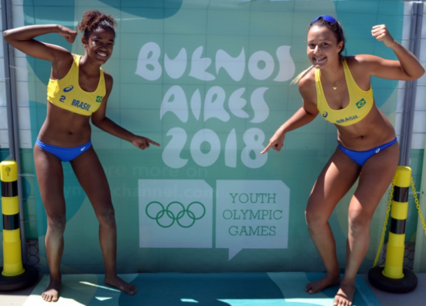 Aninha e Thamela estão invictas nos Jogos Olímpicos da Juventude (Foto: Divulgação/COI)