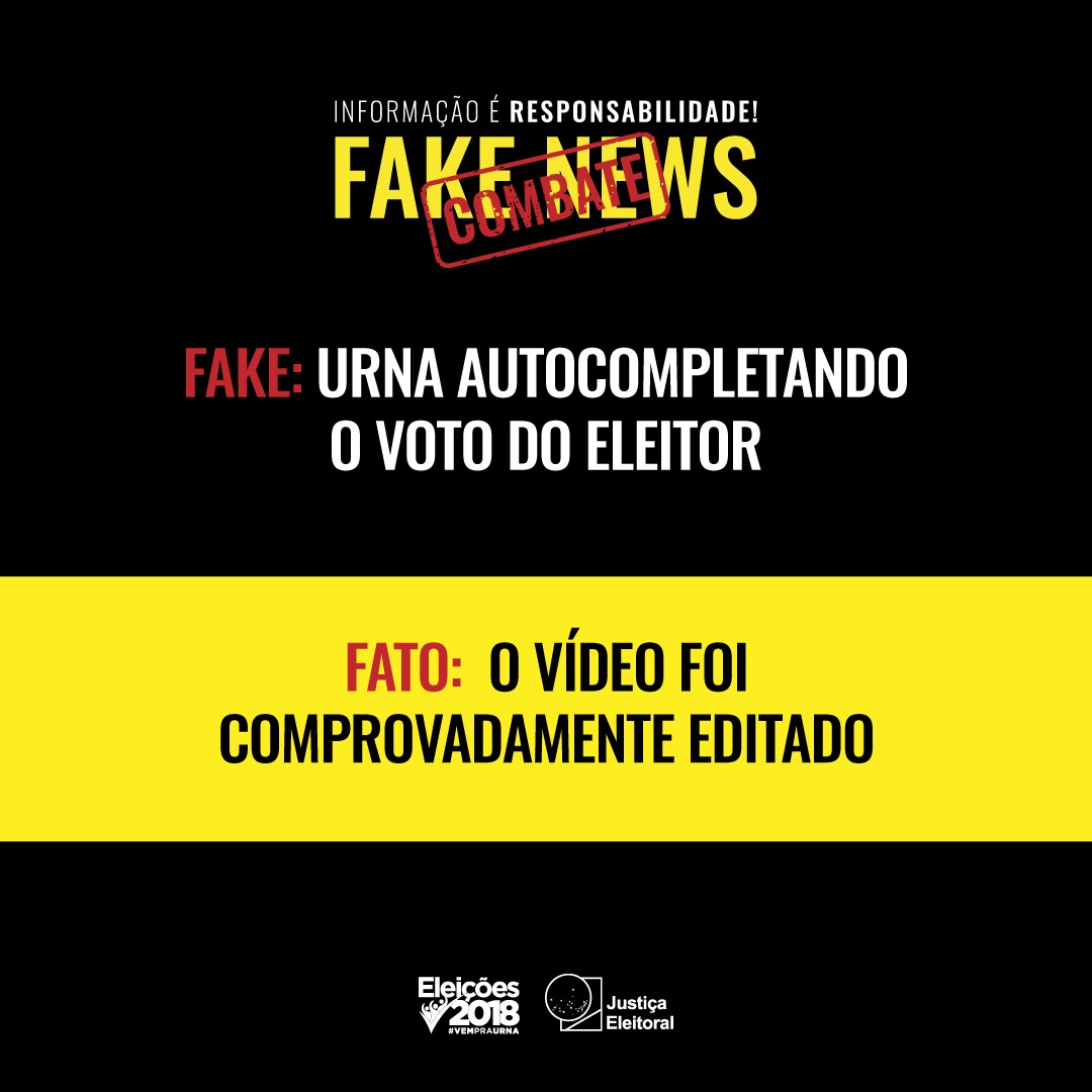 É FAKE: Urna Eletrônica Autocompletou O Voto Do Eleitor | ND Mais