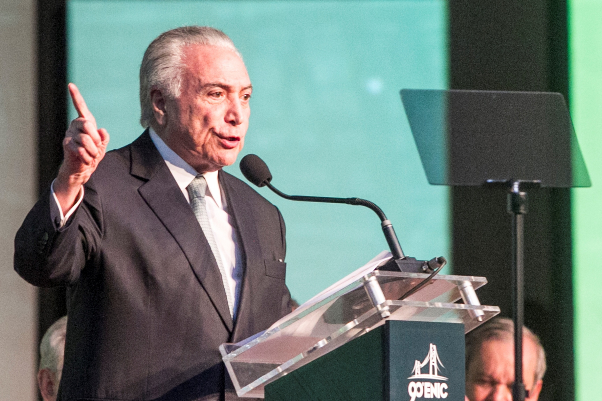 Michel Temer em Santa Catarina - Marco Santiago/ND