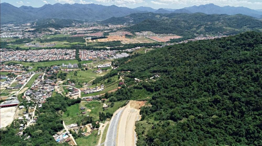 Túneis do trecho sul do contorno, em Palhoça, serão construídos em 2019 - Paulo Matos/Arteris Litoral Sul
