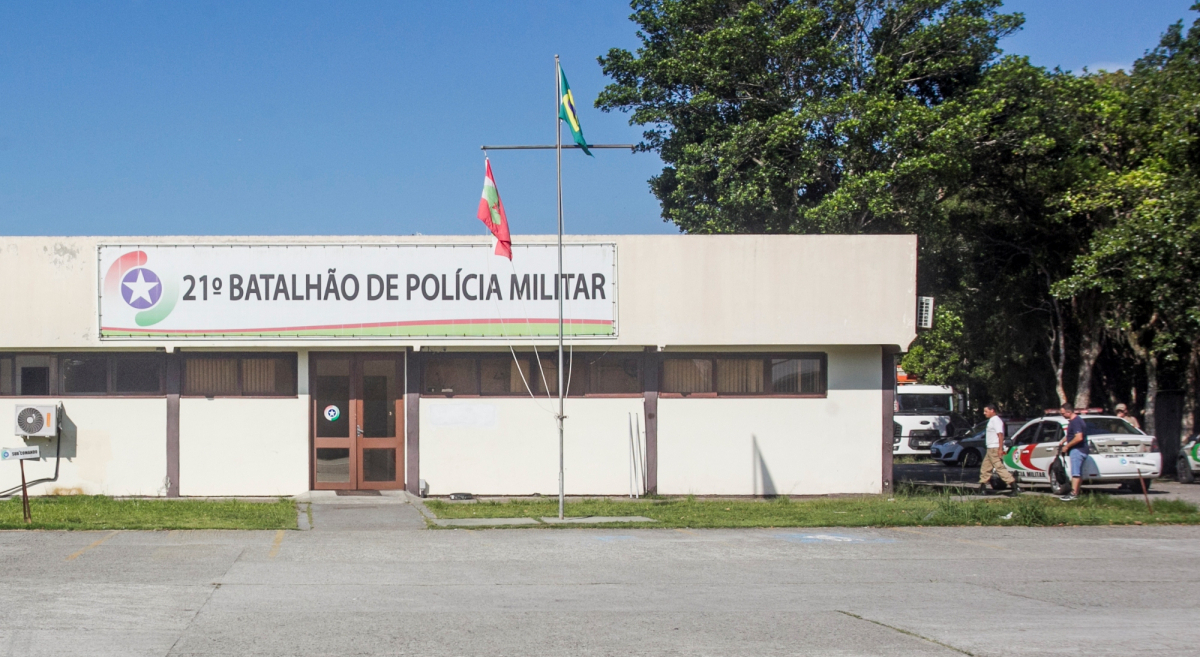 Corporação da SC-402 conta com efetivo de mais de 200 militares - Marco Santiago/ND