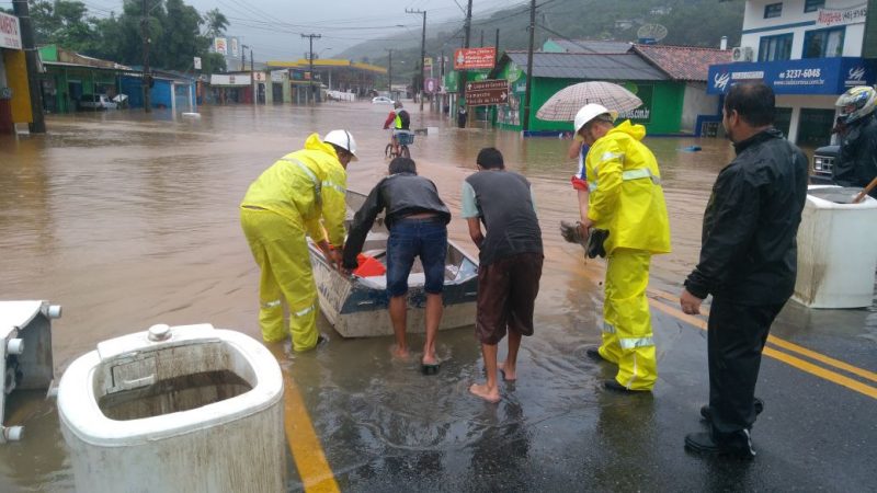 Em janeiro de 2018, dias seguidos de chuva provocaram alagamentos em Florian&oacute;polis &mdash; Foto: Arquivo/ND
