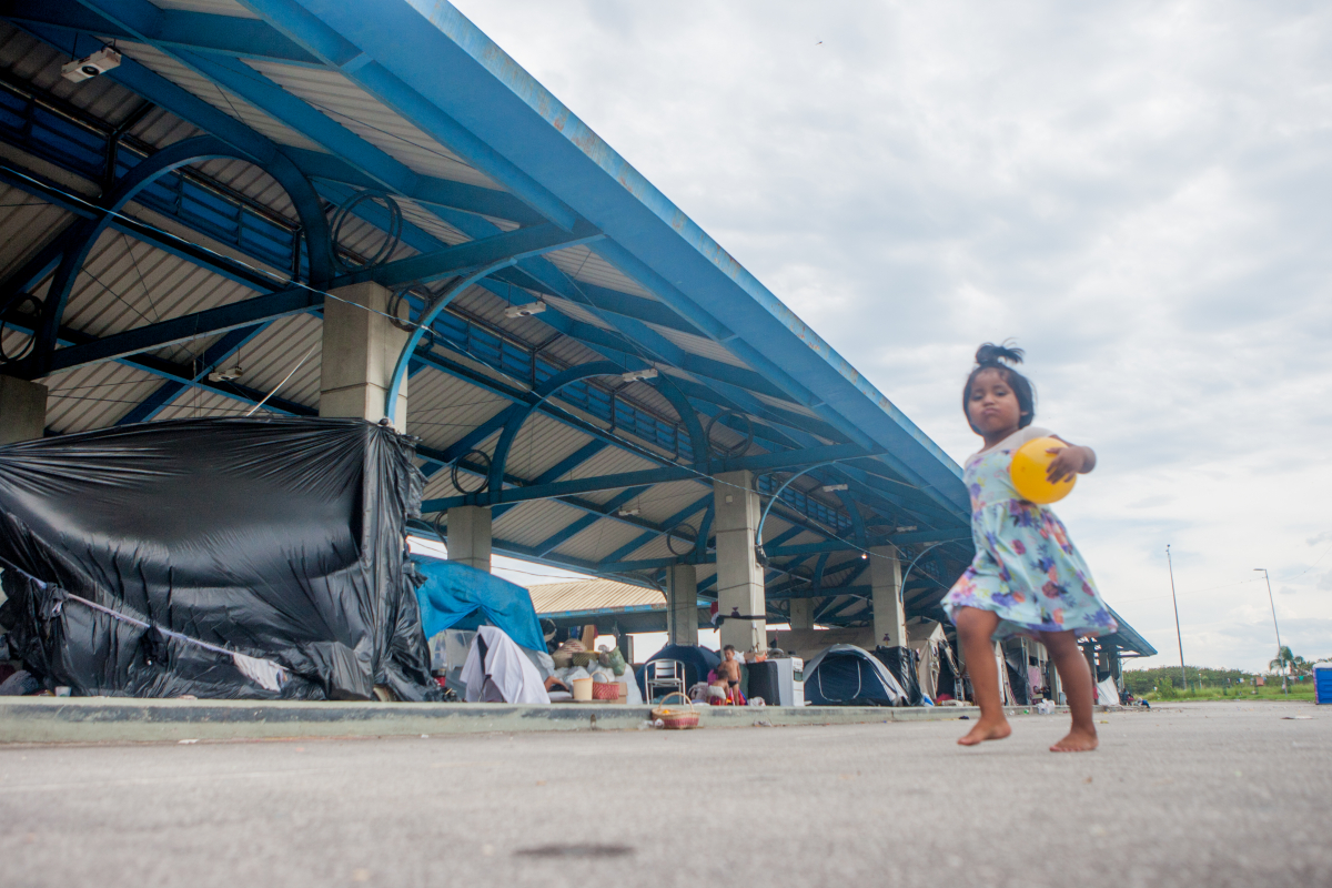 Funai, Prefeitura e MPF realizam vistoria no acampamento indígena do Tisac em Florianópolis