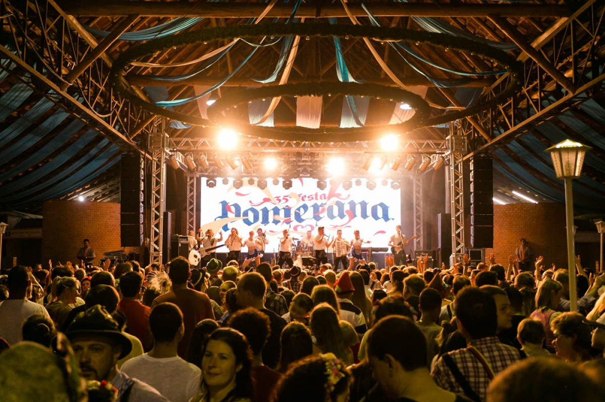 Festa Pomerana teve edição de 2021 cancelada por conta da pandemia da Covid-19 – Foto: Daniel Zimmerman/Divulgação/ND