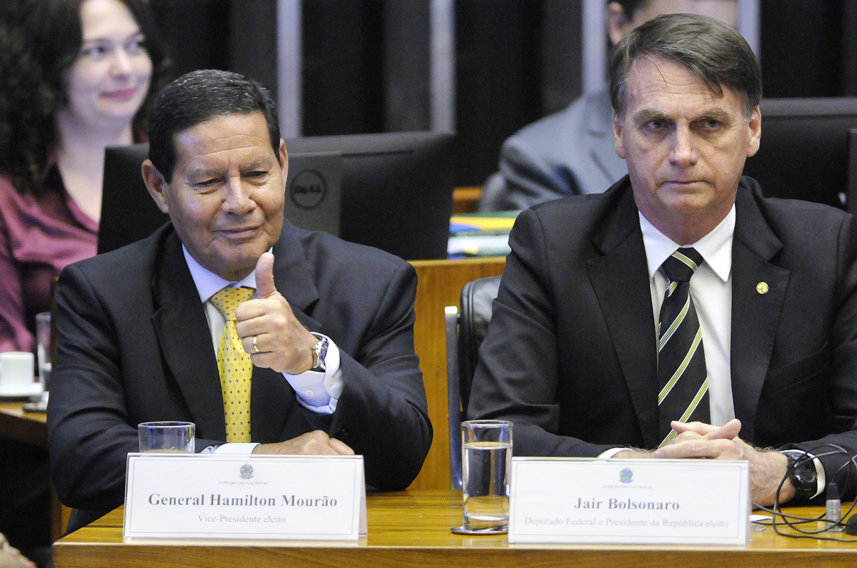 Mourão e Bolsonaro – Alessandro Dantas/Fotos Públicas/ND