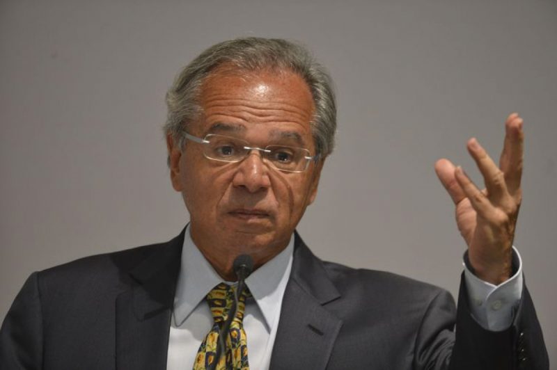 O ministro da Economia, Paulo Guedes, comemorou de maneira reservada a aprovação da proposta da reforma da Previdência em primeiro turno – Valter Campanato/Agência Brasil