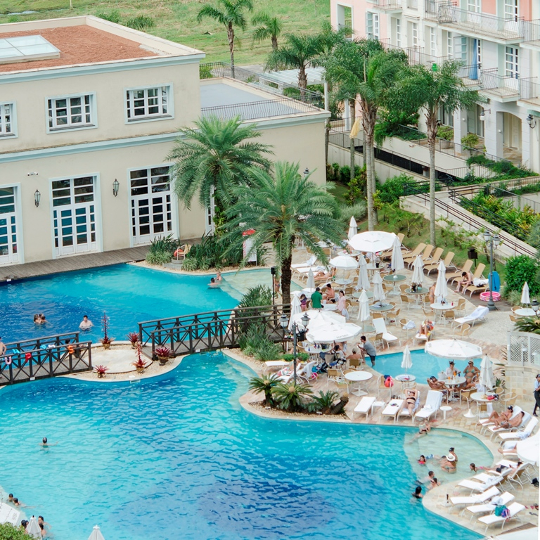 No Il Campanario s&atilde;o cinco piscinas, saunas e dois restaurantes - Attahualpa Neto/Divulga&ccedil;&atilde;o/ND