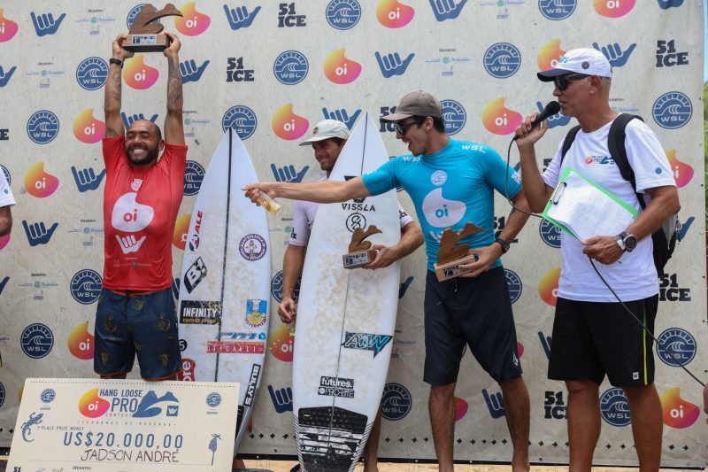 Festa de Jadson Andr&eacute; em Noronha. Foto: Daniel Smorigo/WSL/Divulga&ccedil;&atilde;o