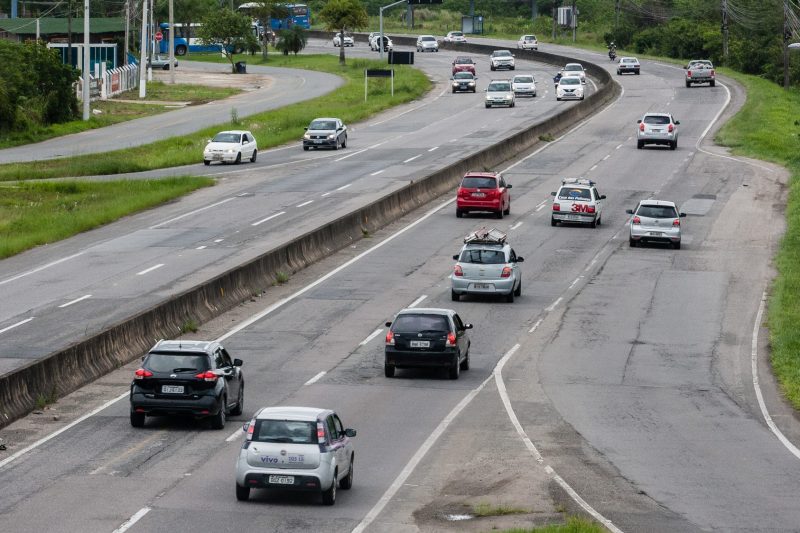 SC-401, em Florian&oacute;polis, &eacute; uma das vias que requer cuidado redobrado pelos motoristas – Foto: Fl&aacute;vio Tin/ND