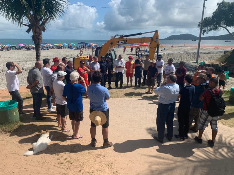 Reunião na manhã de sábado tratou de medidas para evitar afogamentos em Canasvieiras &#8211; Foto: Divulgação/PMF/ND