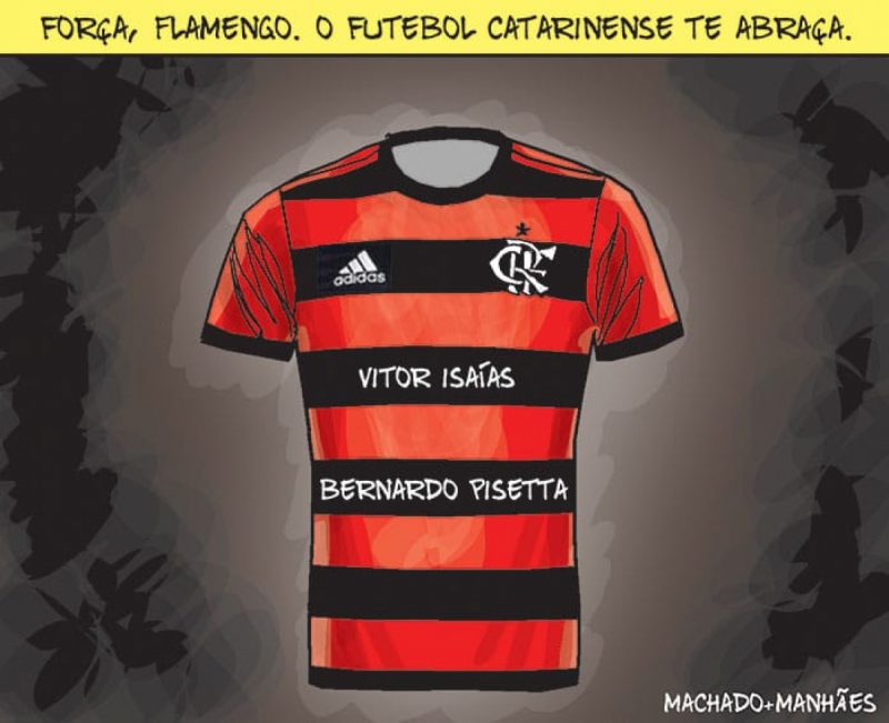 Charge sobre tragédia no CT do Flamengo