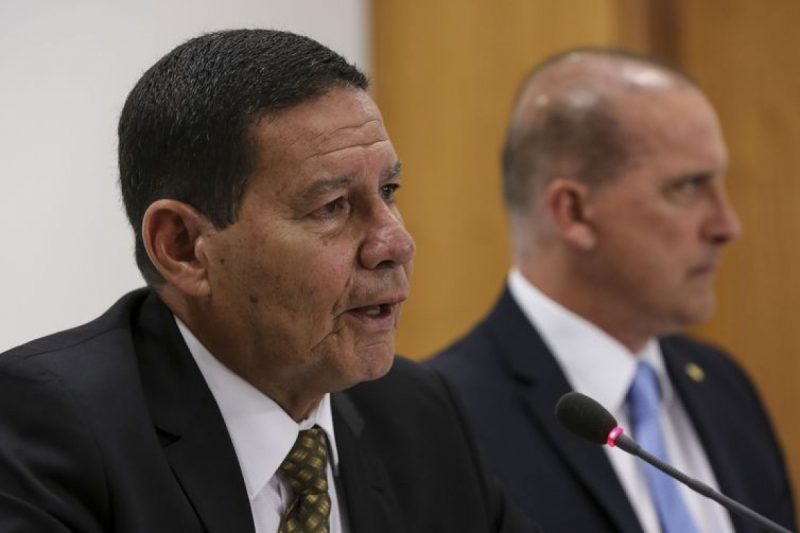 O vice-presidente Hamilton Mourão acredita que os principais objetivos estão sendo atingidos – Marcos Corrêa/PR
