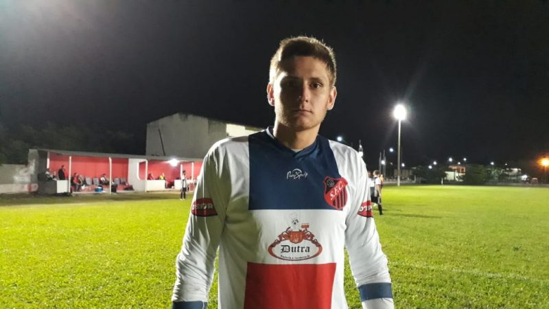 Wagner Goedert. Goleiro do São Bonifácio com experiência no futebol da Alemanha – Nagib Di Pieri/divulgação