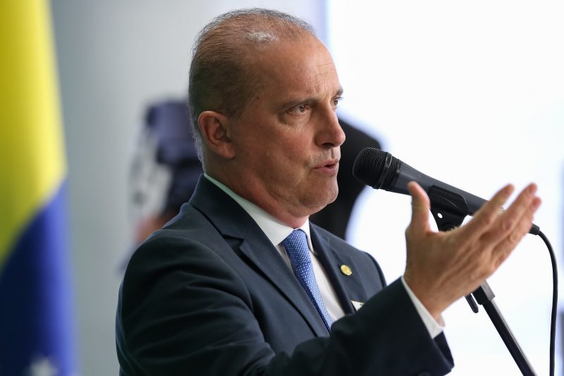 Coletiva de Imprensa do Ministro-Chefe da Casa Civil, Onyx Lorenzoni. – Marcos Corrêa/PR/ND