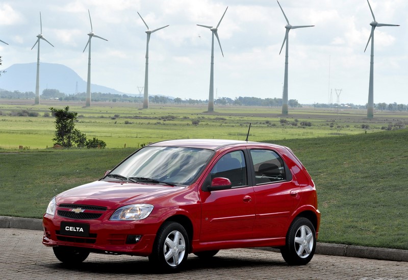 63- Chevrolet Celta (testado em agosto de 2011): uma estrela para adultos e duas estrelas para crianças - Foto: Divulgação - Foto: Divulgação/Garagem 360/ND