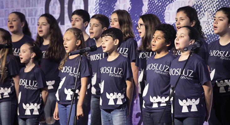Apresentação do Coral na Convenção de Franqueados 2018 – Divulgação/Acervo Portobello