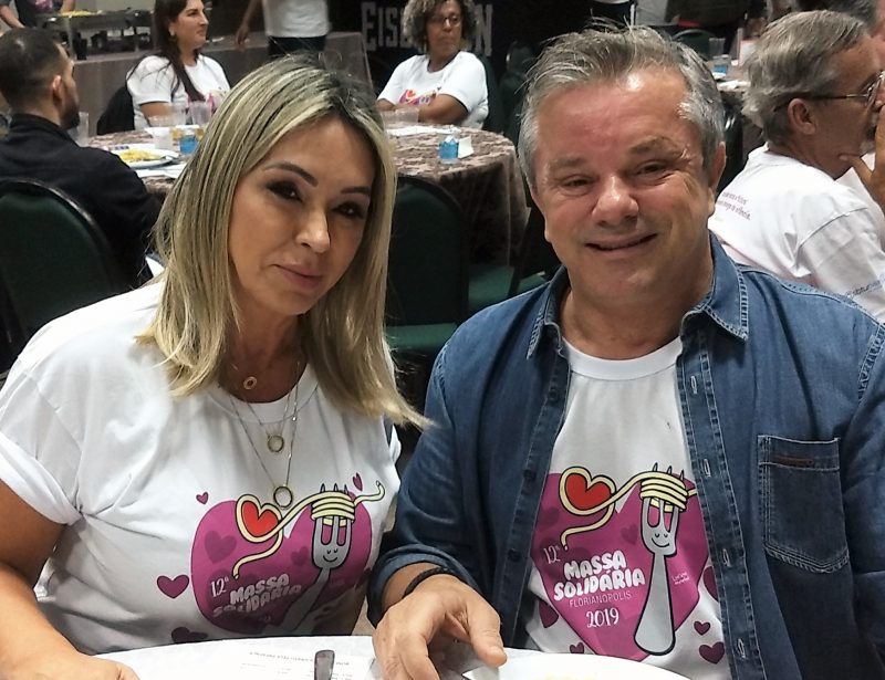 Jaice Duarte e Paulo Silveira Santos, proprietário da Lumis Construtora – Marcos Cardoso/ND
