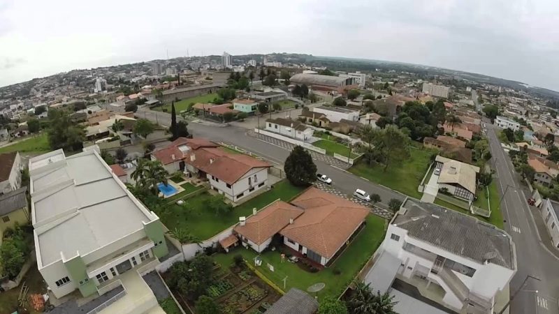 Imagem aérea de Canoinhas, no Planalto Norte de Santa Catarina