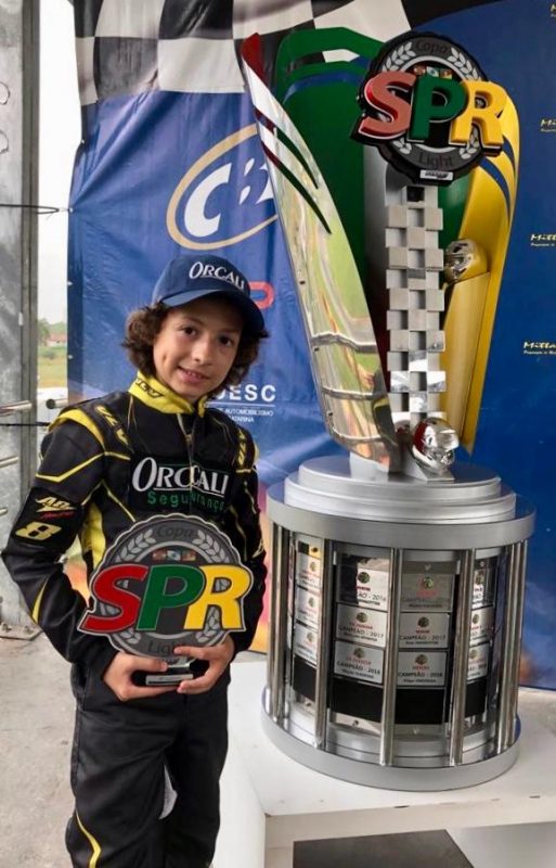 Alfredinho voando nas pistas de Kart – divulga&ccedil;&atilde;o/Orcali