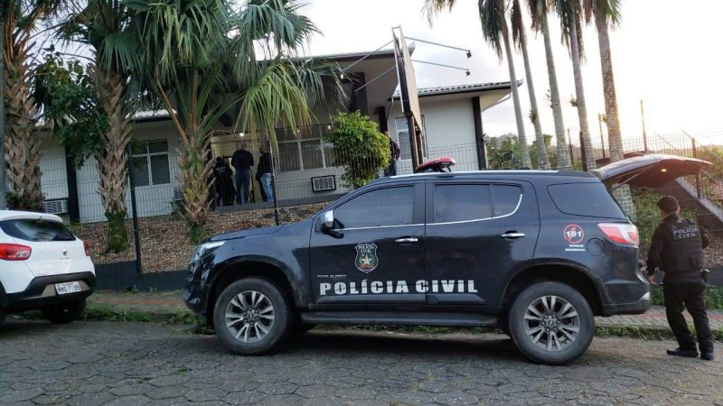11 pessoas foram indiciadas e at&eacute; a manh&atilde; desta ter&ccedil;a-feira (9) 4 foram presas em Luiz Alves e Regi&atilde;o- Foto: Pol&iacute;cia Civil/Divulga&ccedil;&atilde;o
