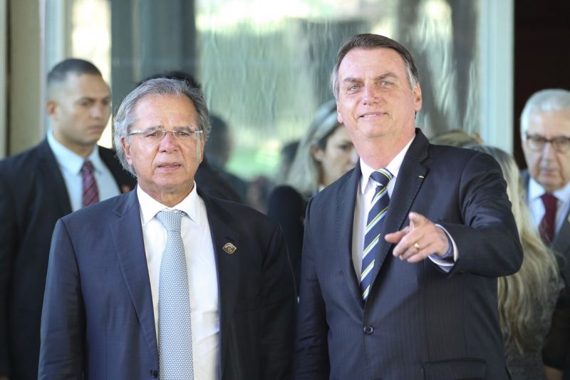 O presidente Jair Bolsonaro e o ministro da Economia, Paulo Guedes – Foto: Fabio Rodrigues Pozzebom/Agência Brasil/ND