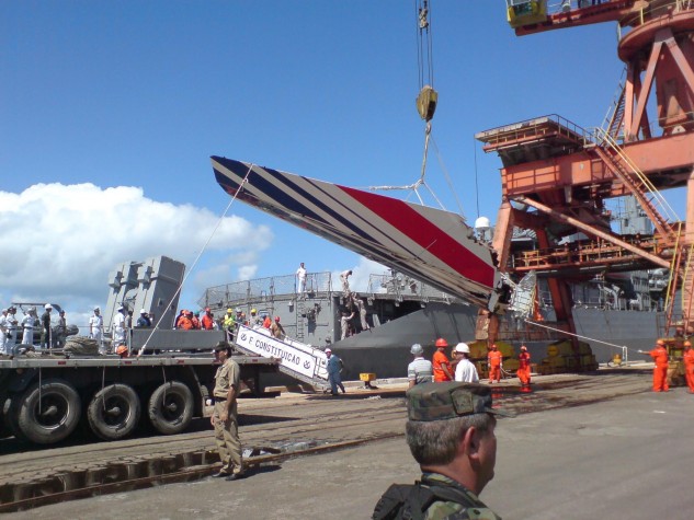 Acidente do voo 447 da Air France deixou 228 v&iacute;timas – Foto: Marinha do Brasil/Divulga&ccedil;&atilde;o/ND