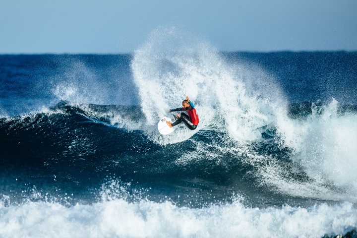 Caio Ibelli venceu grandes nomes do surfe mundial no Oeste da Austr&aacute;lia. Foto: Kelly Cestari/ND