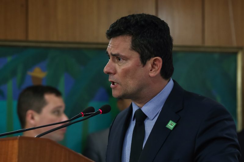 Sérgio Moro comemorou a aprovação do texto-base da Reforma da Previdência na Câmara – Marcos Corrêa/PR
