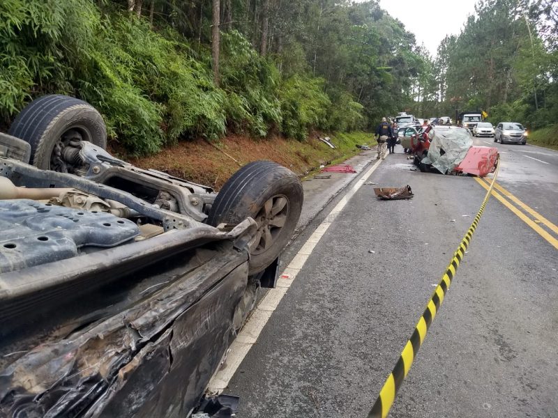 Acidente ocorreu na BR-282 em Águas Mornas – Arcanjo/Divulgação