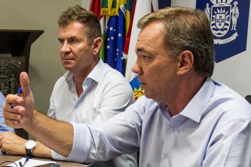 O prefeito de Florian&oacute;polis, Gean Loureiro (DEM), est&aacute; entre os candidatos &agrave; reelei&ccedil;&atilde;o no Executivo que trocou de vice entre um e outro mandato – Foto: Marco Santiago/Arquivo/ND