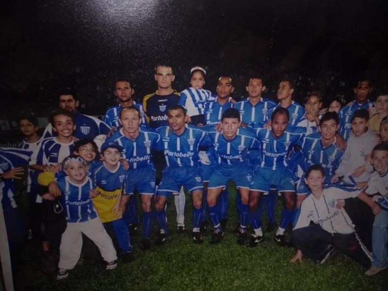 Fl&aacute;vio Kretzer, goleiro do Ava&iacute;. 2001 – Marco Aur&eacute;lio &Aacute;vila/Acervo